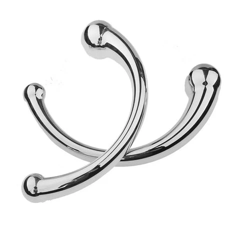 Double Steel Stainless 5858 Elegant Anal Ended Hook 0317
